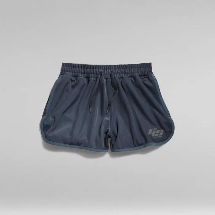 Shorts Women GStar RAW Boxed Graphic Sports Shorts Fantem Blue