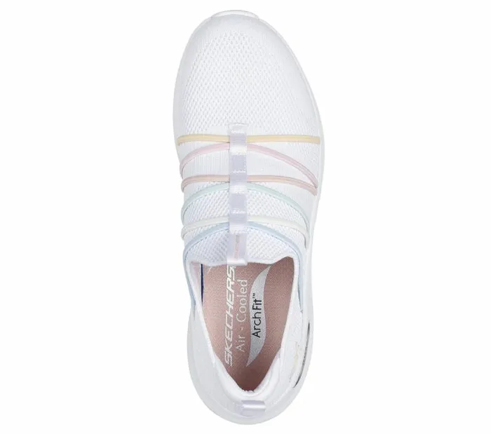 Skechers Arch Fit 20 8211 Colorful Road White Multi Women Athletic Sneakers Skechers Arch Fit 20 8211 Colorful Road White Multi Women Athletic Sneakers