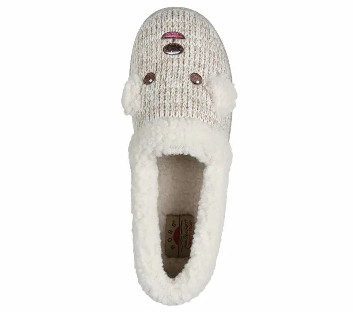 Skechers BOBS Too Cozy 8211 Puppy Pal Off White Women SlipOns