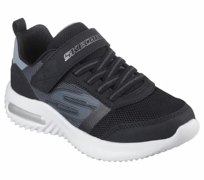 Skechers BounderTech 8211 Ultravoid Black Charcoal Kids Athletic Shoes and Sneakers Skechers BounderTech 8211 Ultravoid Black Charcoal Kids Athletic Shoes and Sneakers