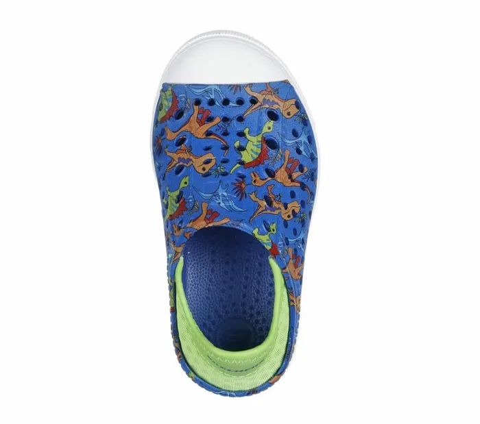 Skechers Foamies Guzman Steps 8211 Lil Dino Blue Lime Kids Athletic Shoes and Sneakers Skechers Foamies Guzman Steps 8211 Lil Dino Blue Lime Kids Athletic Shoes and Sneakers