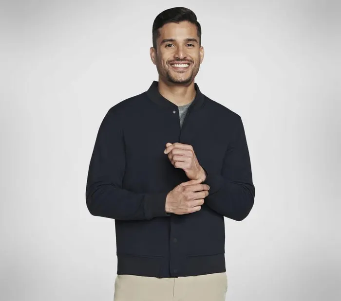 Skechers GO FLEX Bomber Jacket Black Men Tops