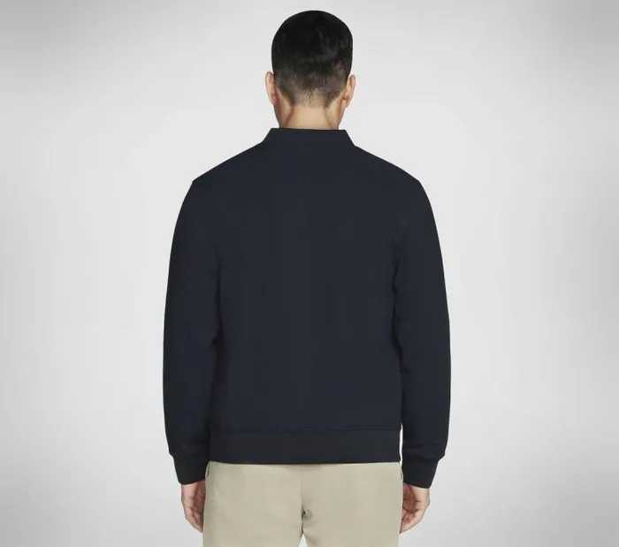 Skechers GO FLEX Bomber Jacket Black Men Tops Skechers GO FLEX Bomber Jacket Black Men Tops