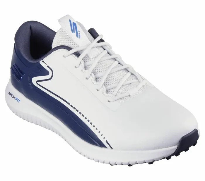 Skechers GO GOLF Max 3 White Navy Men Lace Up