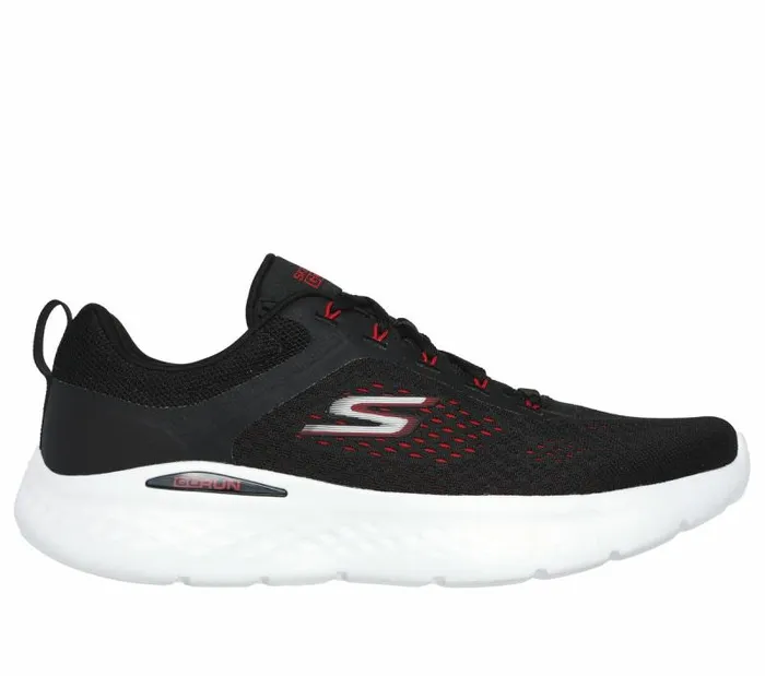 Skechers GO RUN Lite Black Red Men Athletic Sneakers