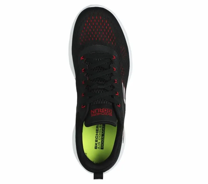 Skechers GO RUN Lite Black Red Men Athletic Sneakers