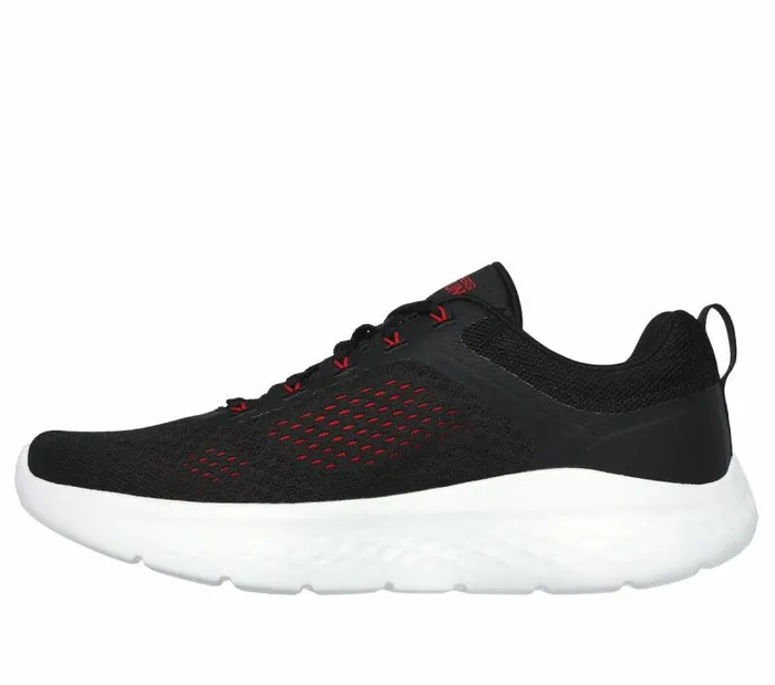 Skechers GO RUN Lite Black Red Men Athletic Sneakers