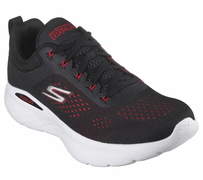 Skechers GO RUN Lite Black Red Men Athletic Sneakers