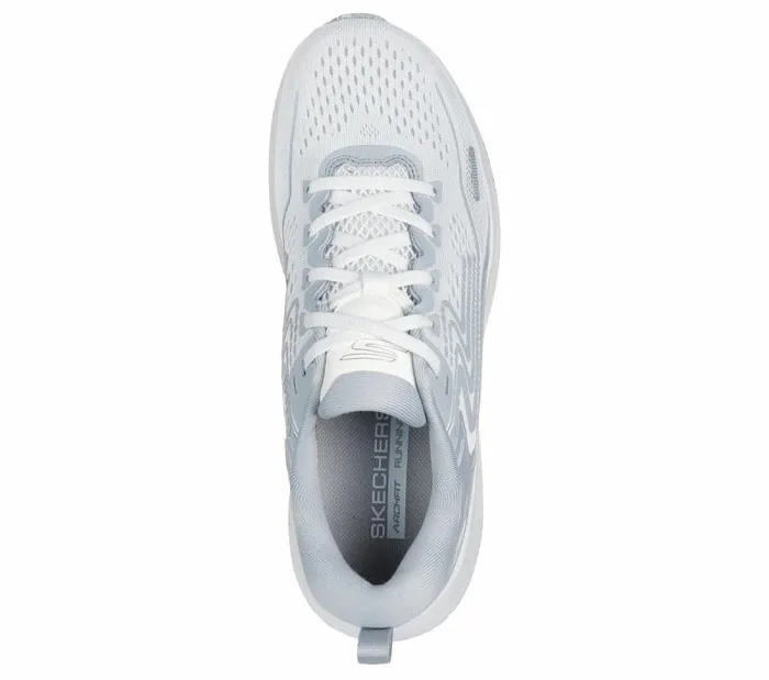 Skechers GO RUN MaxRoad 6 White Gray Women Athletic Sneakers Skechers GO RUN MaxRoad 6 White Gray Women Athletic Sneakers