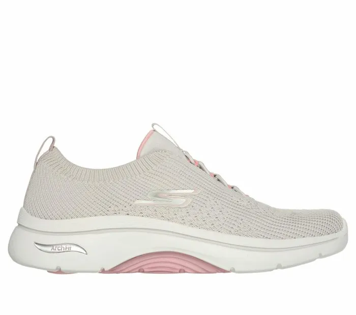 Skechers GO WALK Arch Fit 20 8211 Sofia Taupe Pink Women Casual Sneakers