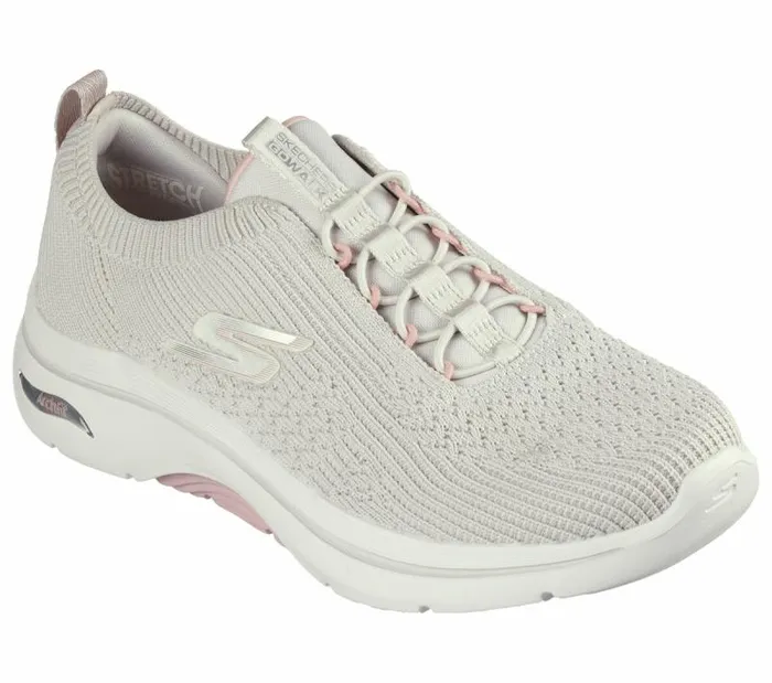 Skechers GO WALK Arch Fit 20 8211 Sofia Taupe Pink Women Casual Sneakers