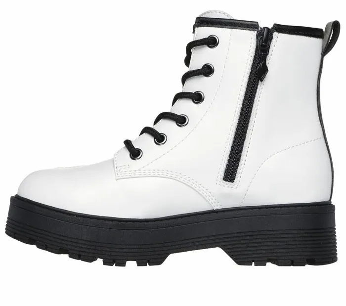 Skechers Gravlen Hi 8211 Metallic Heart White Kids Boots Skechers Gravlen Hi 8211 Metallic Heart White Kids Boots