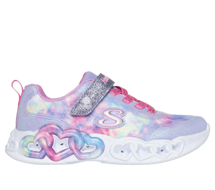 Skechers Infinite Heart Lights 8211 Color Lovin Lavender Multi Kids Athletic Shoes and Sneakers Skechers Infinite Heart Lights 8211 Color Lovin Lavender Multi Kids Athletic Shoes and Sneakers