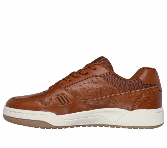 Skechers Koopa 8211 Craft Leather Luggage Men Casual Sneakers Skechers Koopa 8211 Craft Leather Luggage Men Casual Sneakers