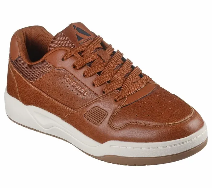 Skechers Koopa 8211 Craft Leather Luggage Men Casual Sneakers Skechers Koopa 8211 Craft Leather Luggage Men Casual Sneakers