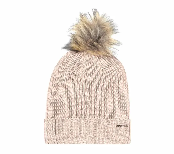 Skechers Marled Purl Beanie Pink WomenMen Cold Weather Gear Skechers Marled Purl Beanie Pink WomenMen Cold Weather Gear