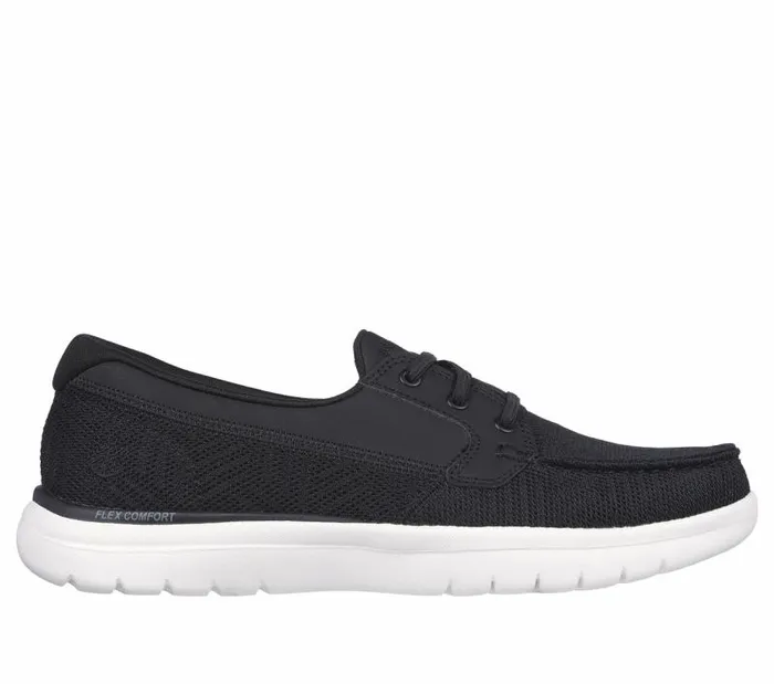 Skechers OntheGO Flex 8211 Oasis Black White Women Casual Sneakers