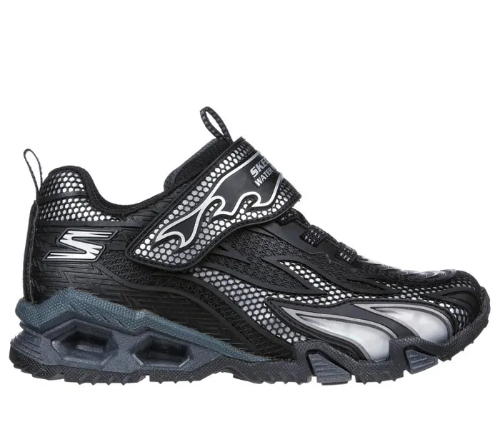 Skechers S Lights Hydro Lights 8211 Heat Stride Black Silver Kids Athletic Shoes and Sneakers Skechers S Lights Hydro Lights 8211 Heat Stride Black Silver Kids Athletic Shoes and Sneakers