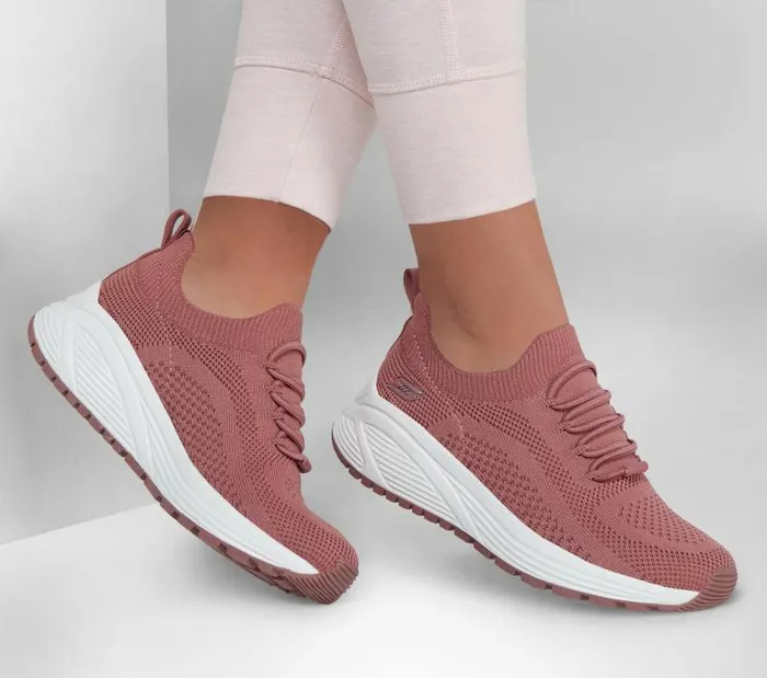 Skechers Skechers BOBS Sport Sparrow 20 8211 Allegiance Crew Rose Women Athletic Sneakers