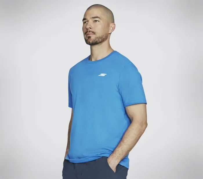 Skechers Skechers Pickleball Tee Blue Green Men Tops Skechers Skechers Pickleball Tee Blue Green Men Tops