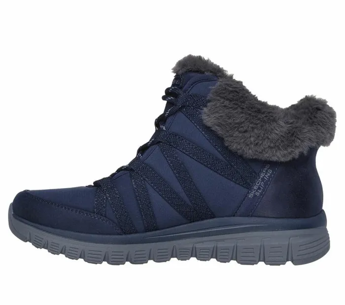 Skechers Skechers Slipins Graceful 8211 Cozy Strolls Navy Women Boots
