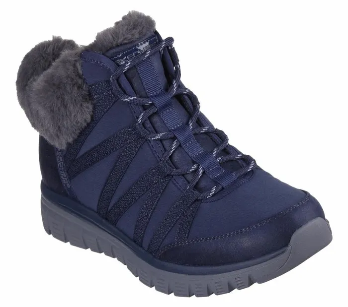 Skechers Skechers Slipins Graceful 8211 Cozy Strolls Navy Women Boots
