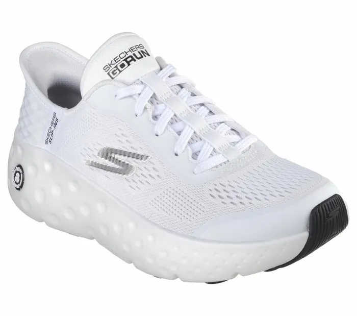 Skechers Skechers Slipins Max Cushioning Hyper Craze White Black Women Athletic Sneakers