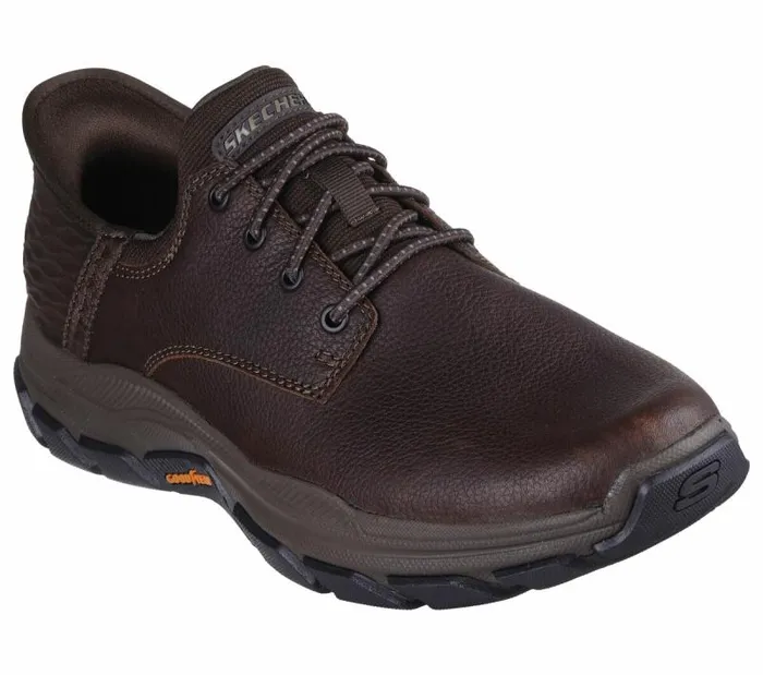Skechers Skechers Slipins Respected 8211 Garville Red Brown Men Casual Sneakers