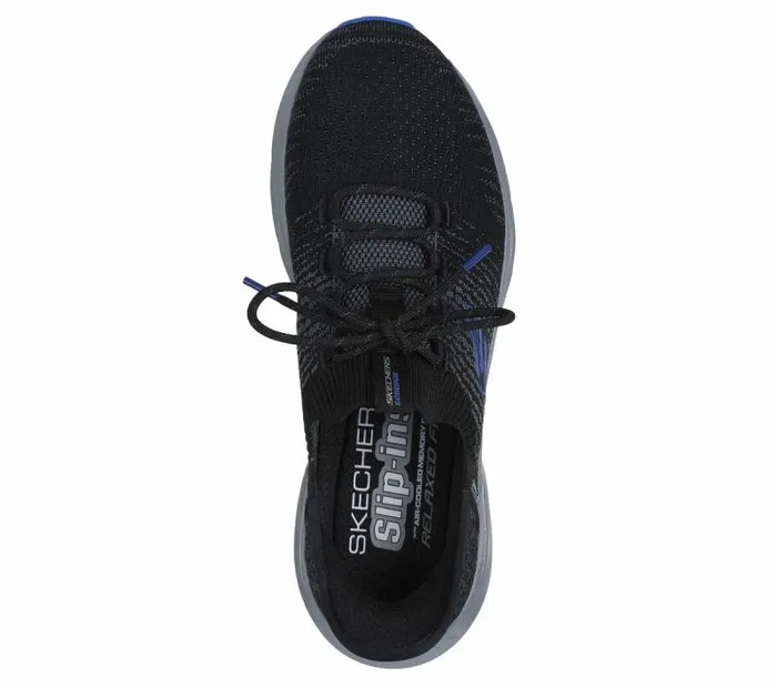 Skechers Skechers Slipins RF Edgeride 8211 Raygo Black Blue Men Athletic Sneakers