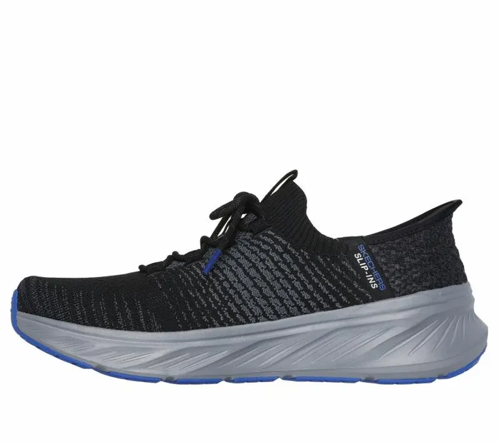 Skechers Skechers Slipins RF Edgeride 8211 Raygo Black Blue Men Athletic Sneakers