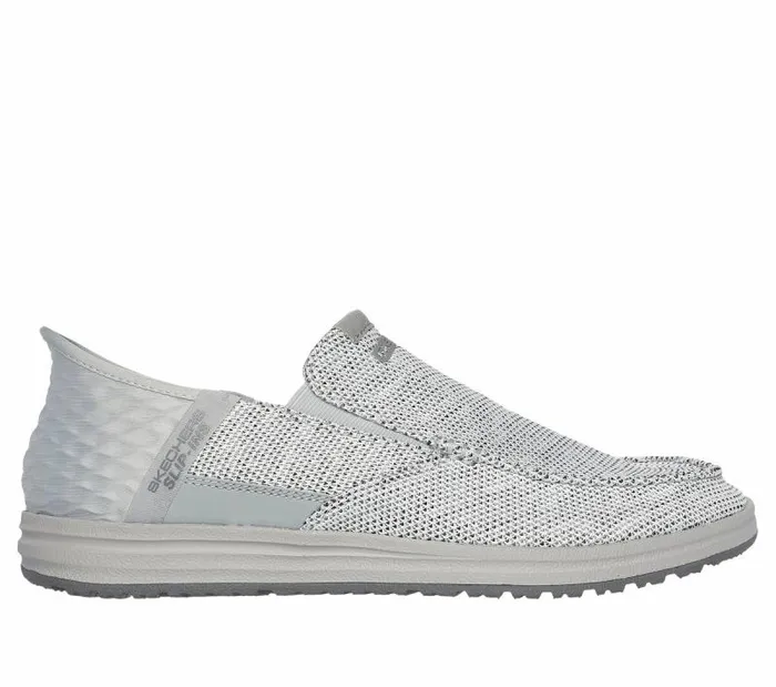 Skechers Skechers Slipins RF Melson 8211 Medford Light Gray Men Casual Sneakers Skechers Skechers Slipins RF Melson 8211 Medford Light Gray Men Casual Sneakers