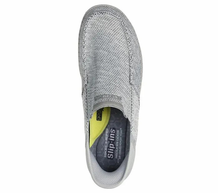 Skechers Skechers Slipins RF Melson 8211 Medford Light Gray Men Casual Sneakers Skechers Skechers Slipins RF Melson 8211 Medford Light Gray Men Casual Sneakers