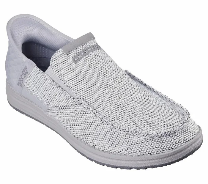 Skechers Skechers Slipins RF Melson 8211 Medford Light Gray Men Casual Sneakers Skechers Skechers Slipins RF Melson 8211 Medford Light Gray Men Casual Sneakers