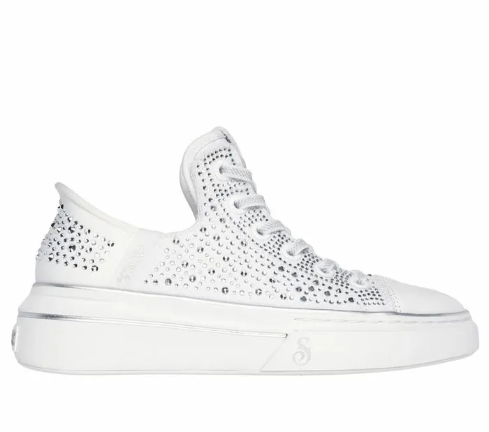 Skechers Skechers Slipins Snoop One 8211 RhineStoned White Women Casual Sneakers Skechers Skechers Slipins Snoop One 8211 RhineStoned White Women Casual Sneakers