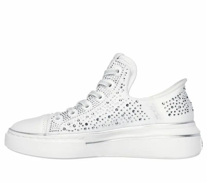 Skechers Skechers Slipins Snoop One 8211 RhineStoned White Women Casual Sneakers