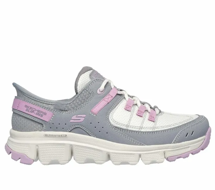 Skechers Skechers Slipins Summits AT Gray Pink Women Athletic Sneakers