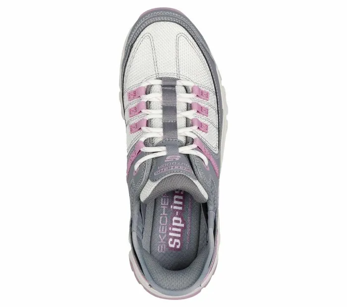 Skechers Skechers Slipins Summits AT Gray Pink Women Athletic Sneakers Skechers Skechers Slipins Summits AT Gray Pink Women Athletic Sneakers