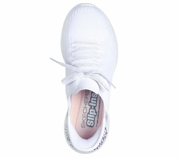 Skechers Skechers Slipins Ultra Flex 30 8211 Shining Glitz White Women Athletic Sneakers Skechers Skechers Slipins Ultra Flex 30 8211 Shining Glitz White Women Athletic Sneakers