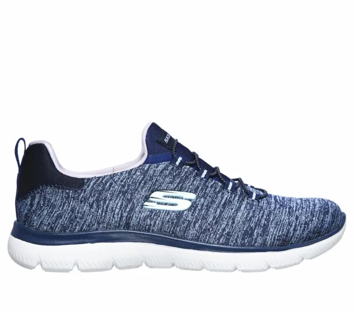 Skechers Summits 8211 Quick Getaway Navy Purple Women Athletic Sneakers