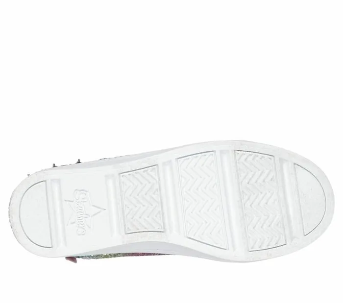 Skechers TwiLites8211 Charm Glitz Silver Multi Kids Athletic Shoes and Sneakers Skechers TwiLites8211 Charm Glitz Silver Multi Kids Athletic Shoes and Sneakers