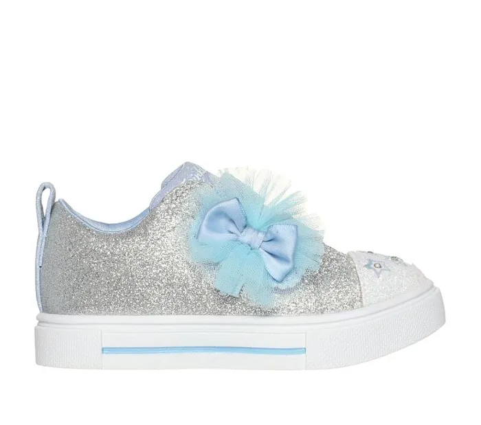 Skechers Twinkle Sparks 8211 Glitter Gems Silver Light Blue Kids Athletic Shoes and Sneakers Skechers Twinkle Sparks 8211 Glitter Gems Silver Light Blue Kids Athletic Shoes and Sneakers