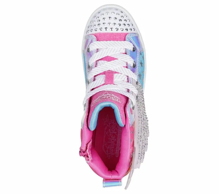 Skechers Twinkle Toes TwiLites 20 8211 Dreamy Wings Hot Pink Multi Kids Athletic Shoes and Sneakers Skechers Twinkle Toes TwiLites 20 8211 Dreamy Wings Hot Pink Multi Kids Athletic Shoes and Sneakers