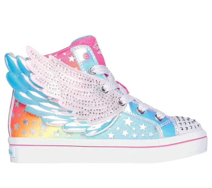 Skechers Twinkle Toes TwiLites 20 8211 Dreamy Wings Hot Pink Multi Kids Athletic Shoes and Sneakers Skechers Twinkle Toes TwiLites 20 8211 Dreamy Wings Hot Pink Multi Kids Athletic Shoes and Sneakers