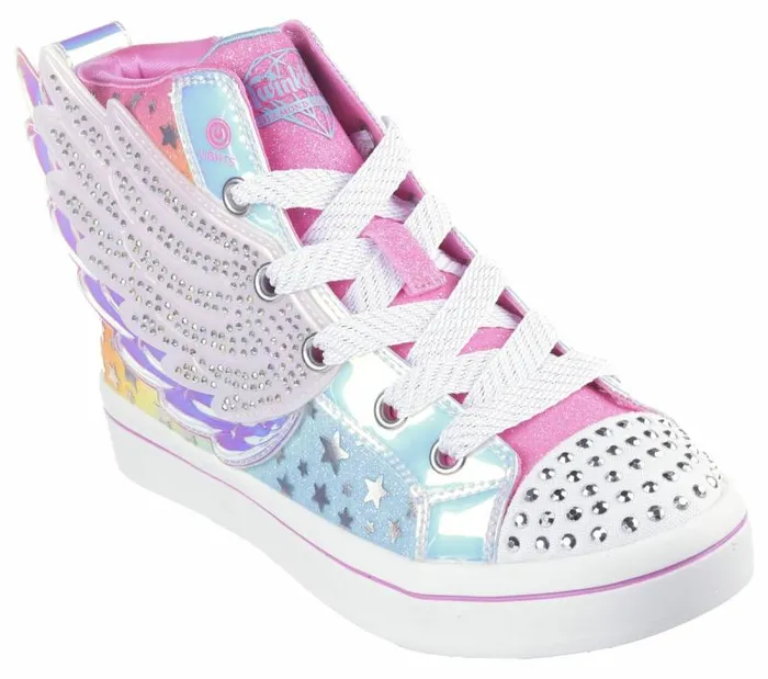 Skechers Twinkle Toes TwiLites 20 8211 Dreamy Wings Hot Pink Multi Kids Athletic Shoes and Sneakers Skechers Twinkle Toes TwiLites 20 8211 Dreamy Wings Hot Pink Multi Kids Athletic Shoes and Sneakers