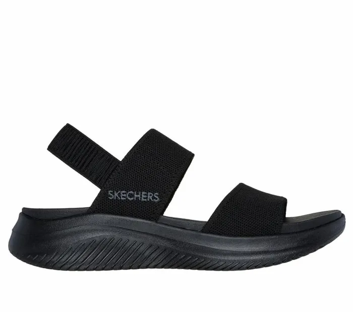 Skechers Ultra Flex 30 8211 Basics Rule Black Women Sandals