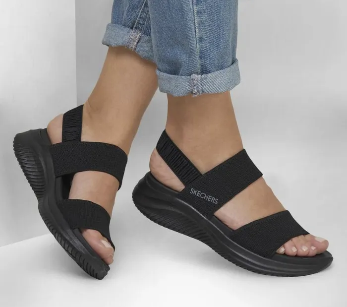 Skechers Ultra Flex 30 8211 Basics Rule Black Women Sandals Skechers Ultra Flex 30 8211 Basics Rule Black Women Sandals