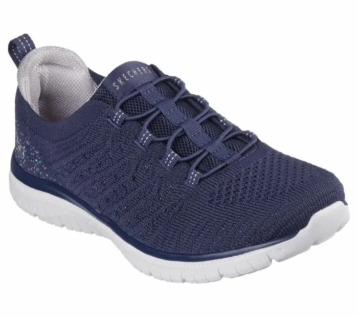 Skechers Virtue 8211 Show Runner Navy Women Casual Sneakers Skechers Virtue 8211 Show Runner Navy Women Casual Sneakers