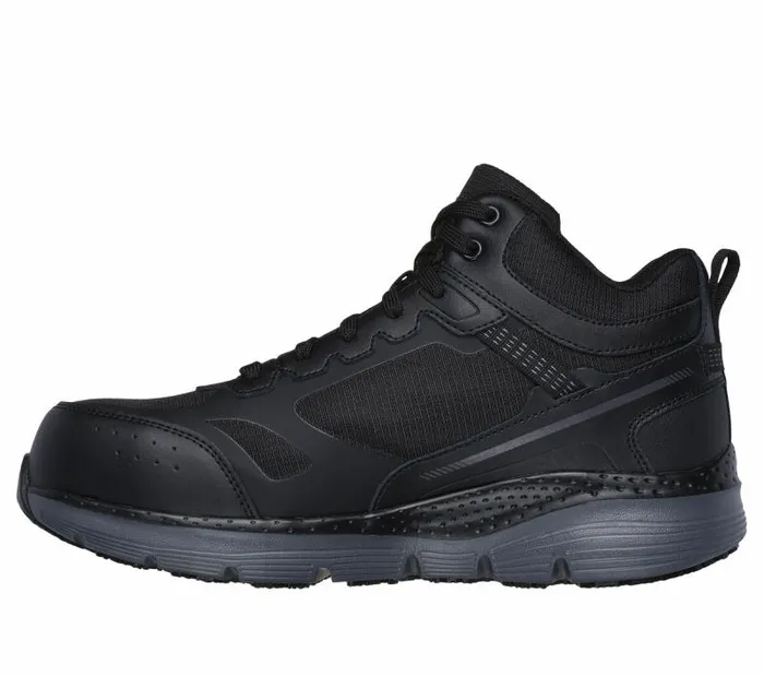Skechers Work Arch Fit SlipResistant 8211 Pyreford Black Men Lace Up Skechers Work Arch Fit SlipResistant 8211 Pyreford Black Men Lace Up