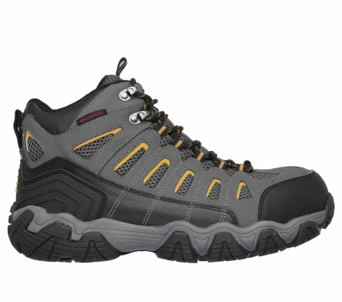 Skechers Work Blais 8211 Bixford ST Dark Gray Men Boots