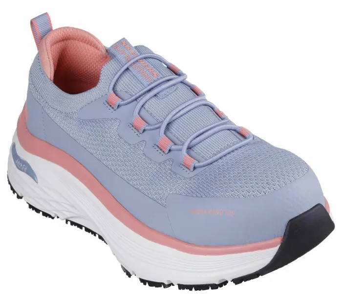 Skechers Work Max Cushioning Arch Fit 20 SlipResistant 8211 Nixx Light Blue Pink Women Work and Safety Skechers Work Max Cushioning Arch Fit 20 SlipResistant 8211 Nixx Light Blue Pink Women Work and Safety